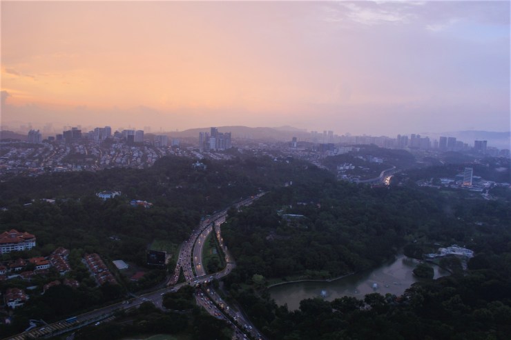 view kuala lumpur sunset