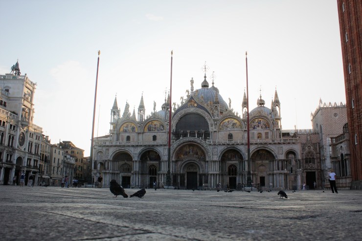 Markusplatz leer Dom